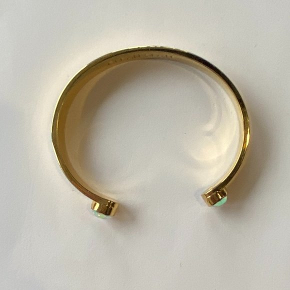Kate Spade Forever Gems Clean Slate Gold Cuff Crystal Bracelet - Picture 7 of 7